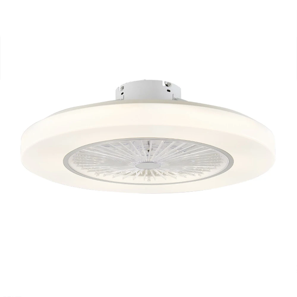white 220V Потолочный вентилятор 220 В, светильник с дистанционным управлением, Современный домашний декор 58 см, Wi-Fi вентилятор+ лампа 110 В, потолочный светильник с управлением через приложение - Цвет лезвия: white 220V