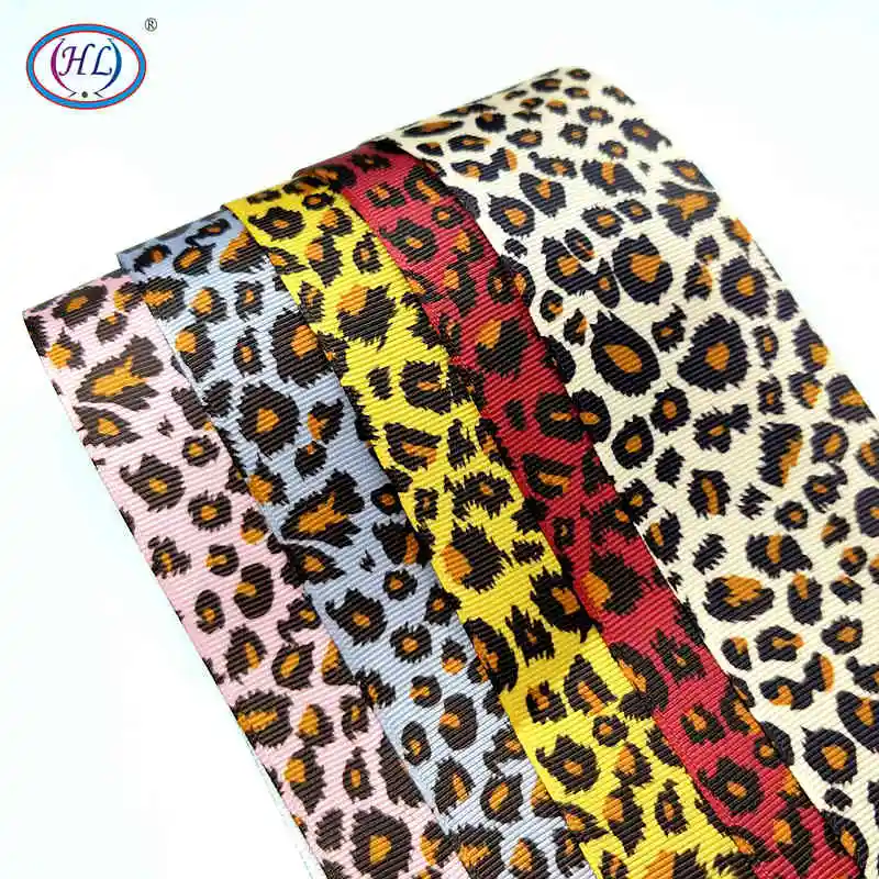 Sale Hl 50mm 2yards/5yards Leopard Grosgrain Ribbons Wedding Party Decoration Diy Sewing Gift Wrapping Christmas Ribbon Real | Дом и сад