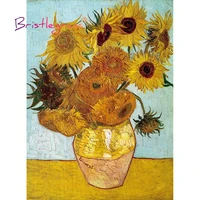 bristlegrass wooden jigsaw puzzle 500 1000 piece sunflower vincent van gogh educational toy collectibles oil painting home decor