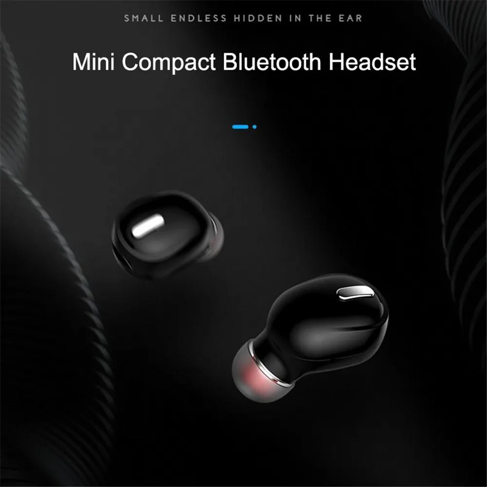 Мини 5 0 Bluetooth Наушники Hi Fi стерео Беспроводная гарнитура с микрофоном спортивные
