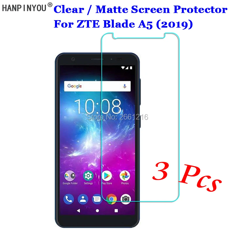 3 шт./лот для ZTE Blade A5 (2019) 5 45 &quot новый HD прозрачный/антибликовый матовый