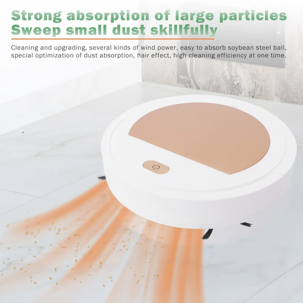

1pc Floor Mopping Robot Durable Simple USB Smart Cleaning Machine Versatile Auto Cleaner (White)