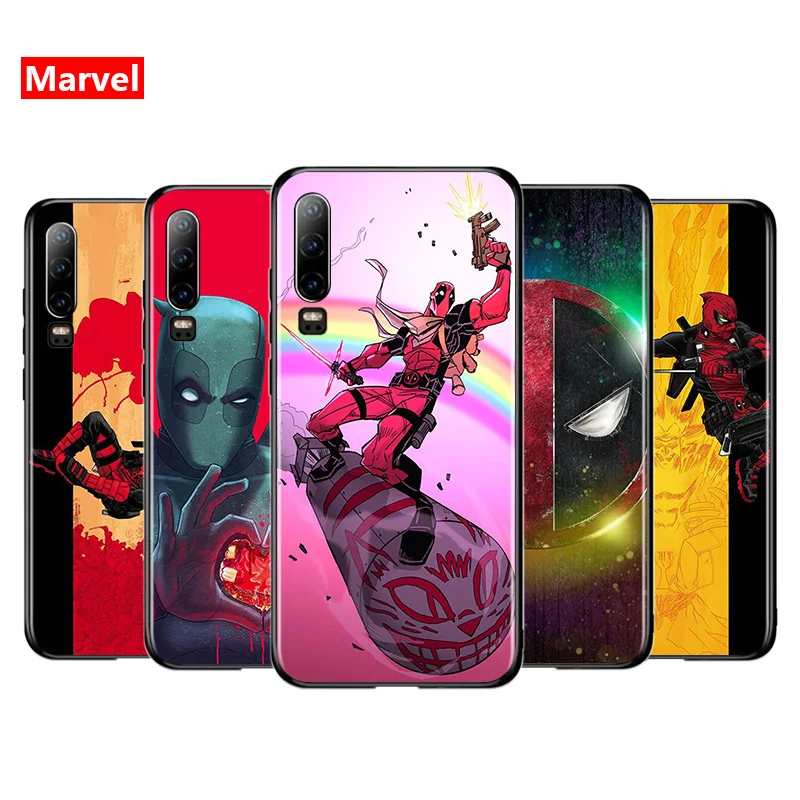 Супергерой Marvel Дэдпул Мстители для Huawei P40 P30 P20 P10 P9 P8 Lite Mini E 5G Pro Plus 2017 2019 мягкий