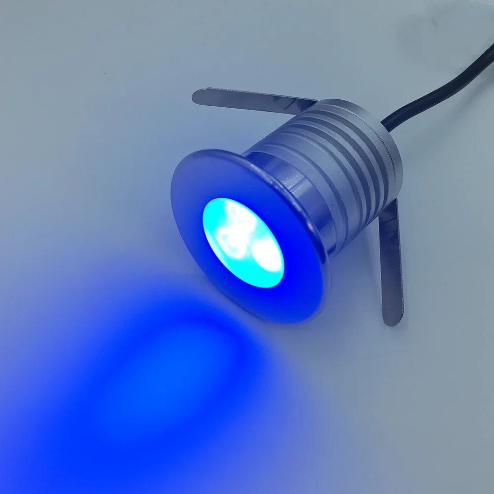 

3W LED Underwater Light IP68 Waterproof Landscape Fountain Spotlight Safety Swimming Pool Light DC12-24V Blue Underground Lamp