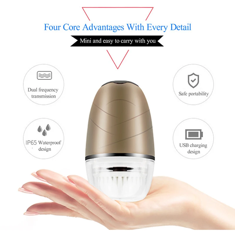 

Face Cleansing Spin Brush Skin Care Beauty Brush Instrument Electric Brush For Skin Deep Cleaning Remove Blackhead Machine XA51T