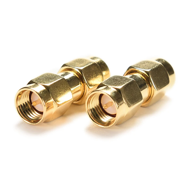 

1pc SMA Male To Male Plug Adapter SMA Male To SMA Male Plug RF Coaxial Connector Straight Gold Plated Converter Adapter