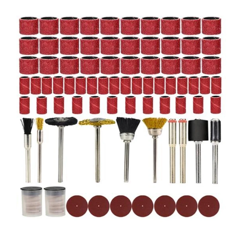 

130Pcs Rotary Tool Accessories Set For Dremel Rotary Tool Abrasive Tools Kit For Grinding Sanding Polishing Cutting Tool