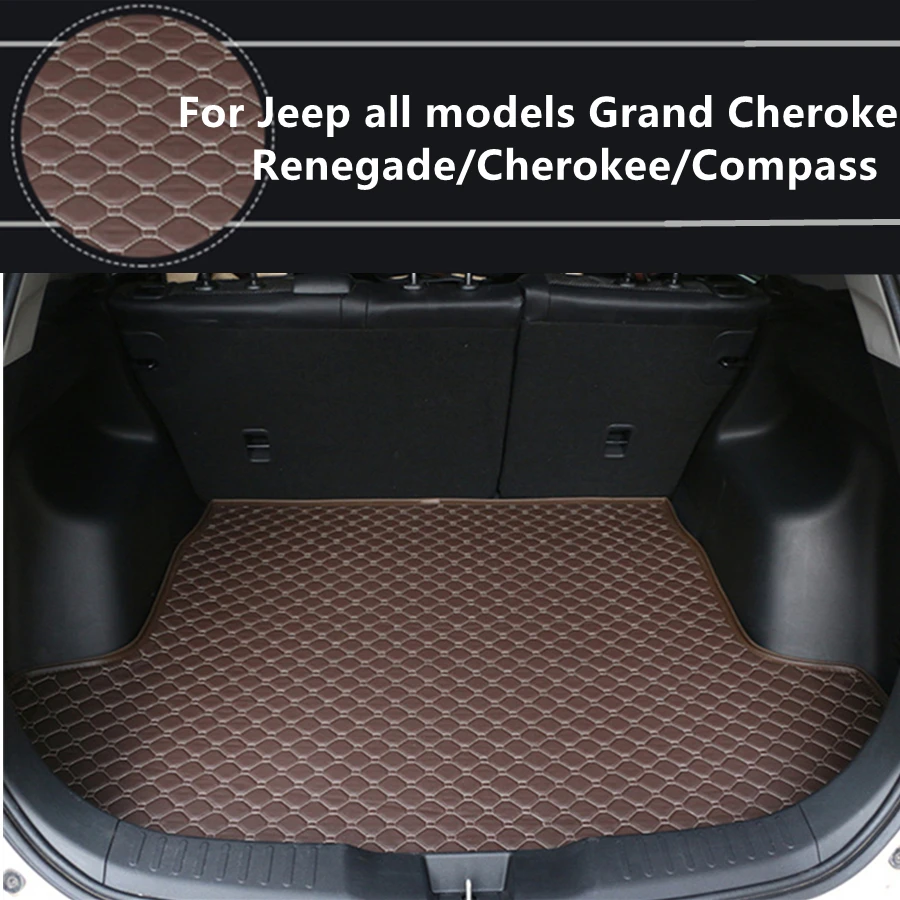 Плоский бортовой коврик для Jeep Grand Cherokee и Renegade Compass (2011 2021 год) коврики багажника