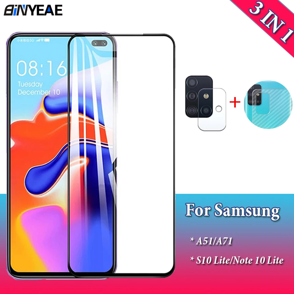 Закаленное стекло для Samsung Galaxy A51/A71 S10/Note 10 Lite Защитная пленка объектива камеры