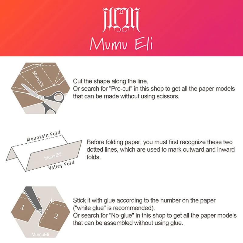 Egypt Sphinx Pyramid Folding Mini 3D Paper Model Papercraft DIY Art Origami Building Kids Adult Handmade Craft Toys QD-124 | Игрушки и