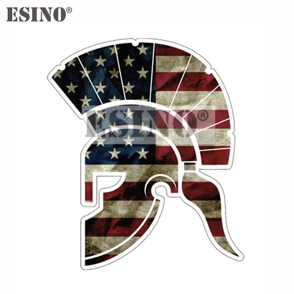 

Стайлинг автомобиля креативный США Америка государственный флаг карта Спартанский мультфильм ПВХ водонепроницаемый кузов автомобиля Наклейка узор винил