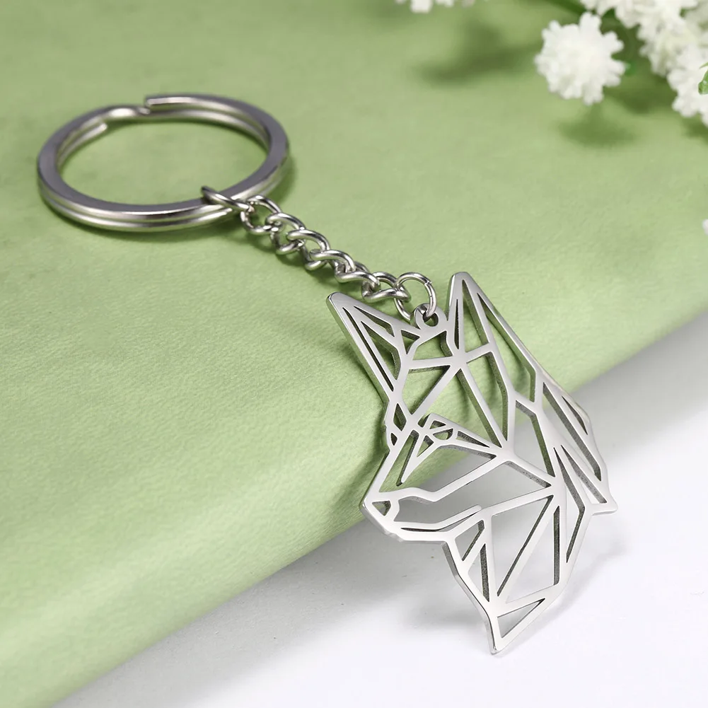 Брелок для ключей Skyrim из нержавеющей стали с изящной круглой собакой | Украшения