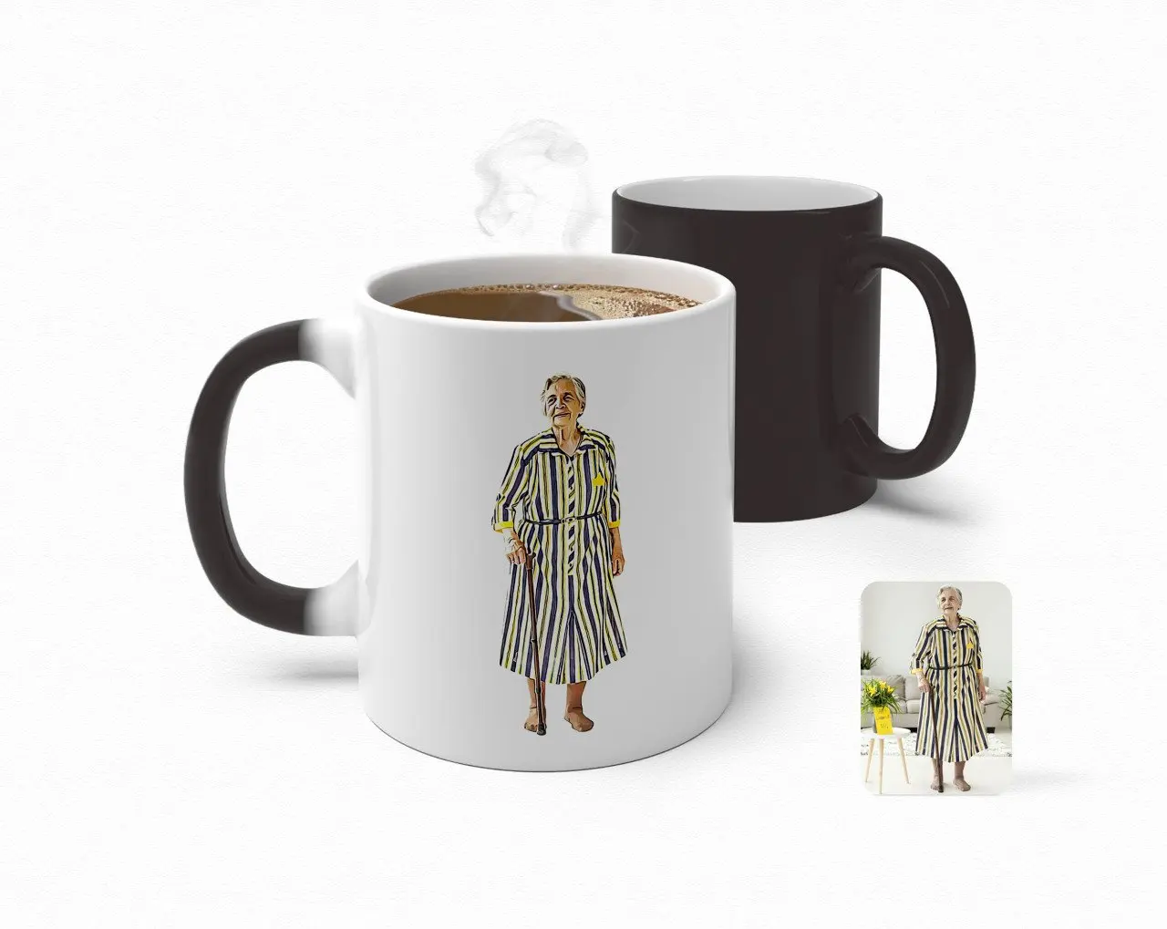 

Personalized Full Size Grandma Caricature Of Magic Mug Bardak-1