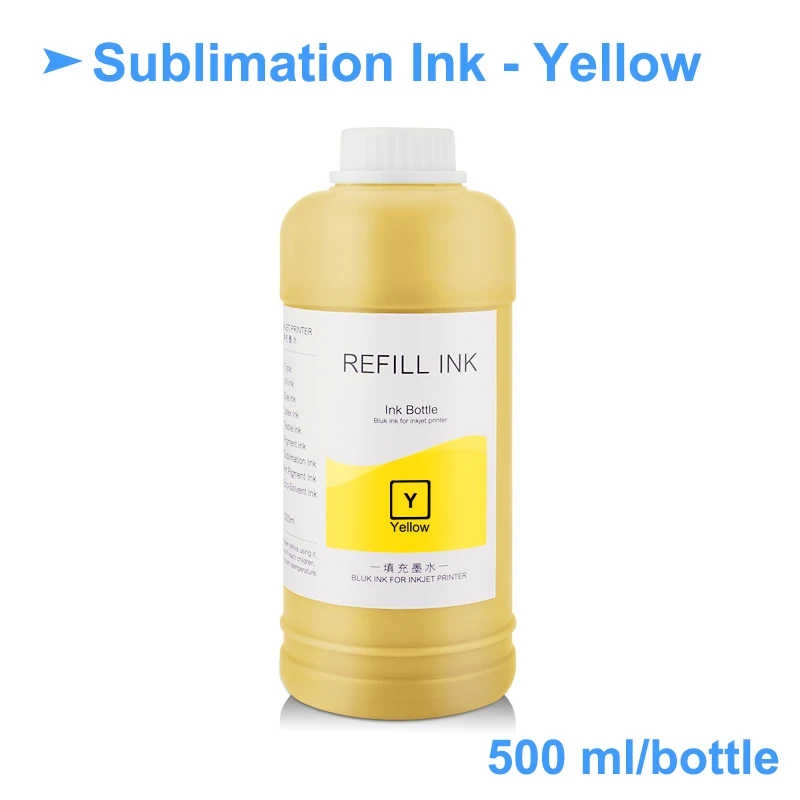 Универсальные сублимационные чернила 6x500 мл для теплопередачи термопечати Epson 3800