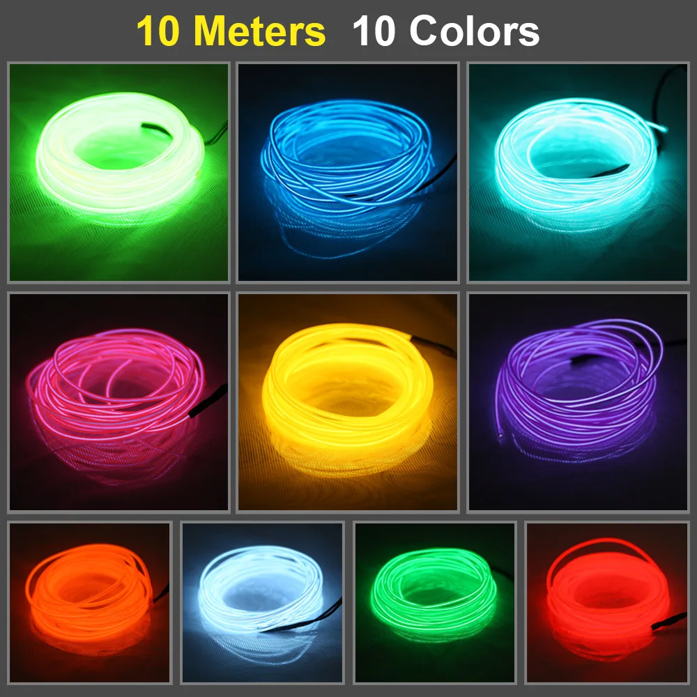 Светодиодная лента разноцветная гибкая RGB 3 в | Лампы и освещение