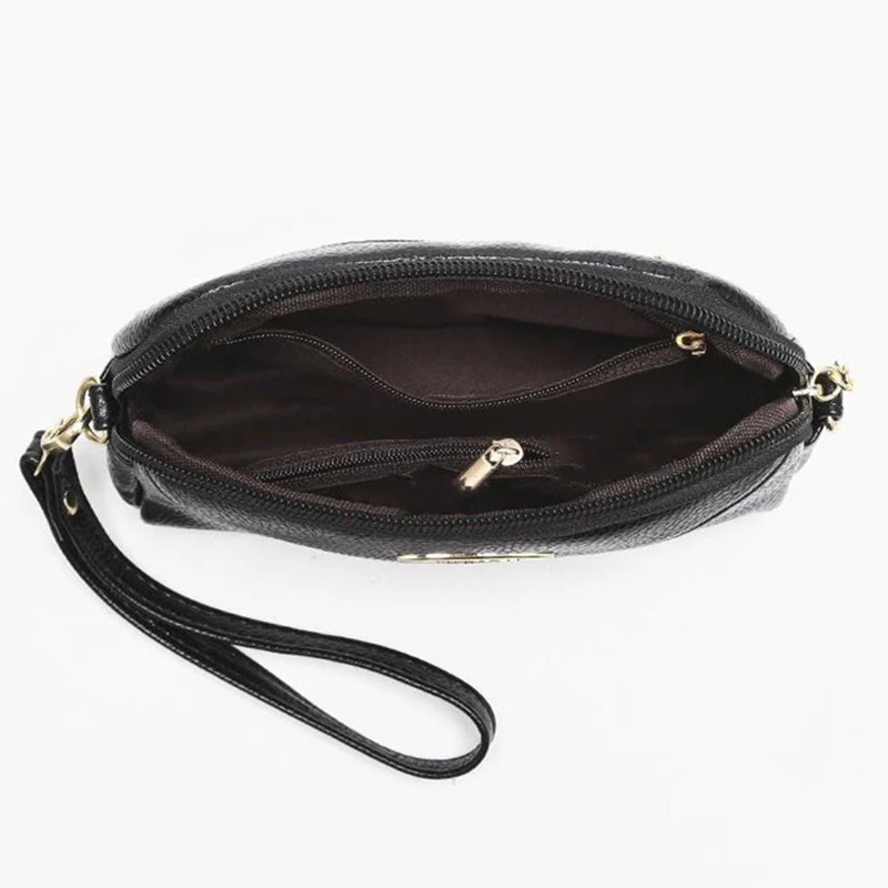 Маленькие дамские сумочки через плечо из искусственной кожи однотонные