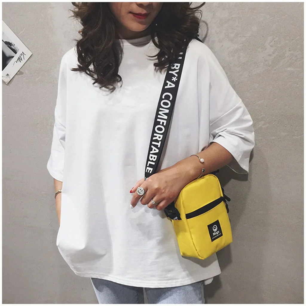 Женская нейлоновая милая сумка-мессенджер карамельных цветов для женщин сумка