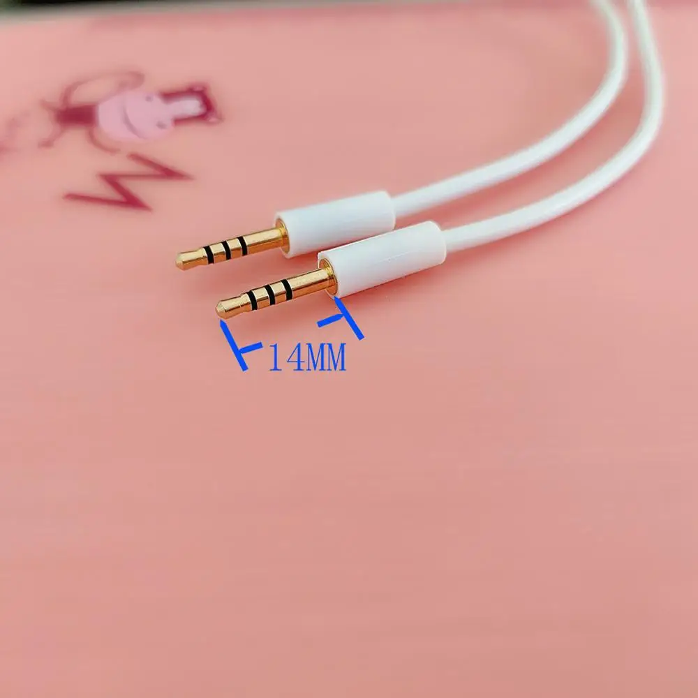 1 метр 3 фута 2 5 мм штекер на 4 провода кабель aux с длинным наконечником 14 мм|Кабели