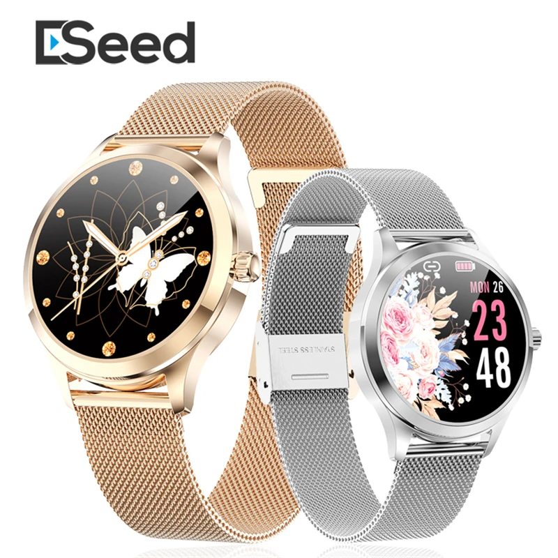 

ESEED 2020 LW07 Смарт-часы для женщин 2.5D DIY часы с циферблатом IP67 водонепроницаемые женские Смарт-часы для телефона Android IOS фитнес-браслет