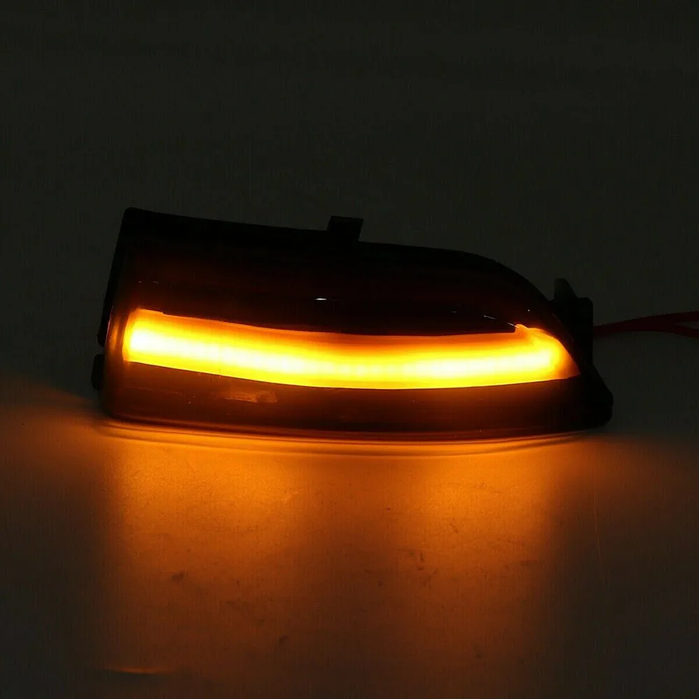 

Dynamic Yellow Turn Signal Lights High Bright LED Plastic Smoked Black