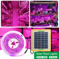 235m solar powered led grow light full spectrum growth light strip 5v 2835 phytolamp for plants greenhouse hydroponic growing