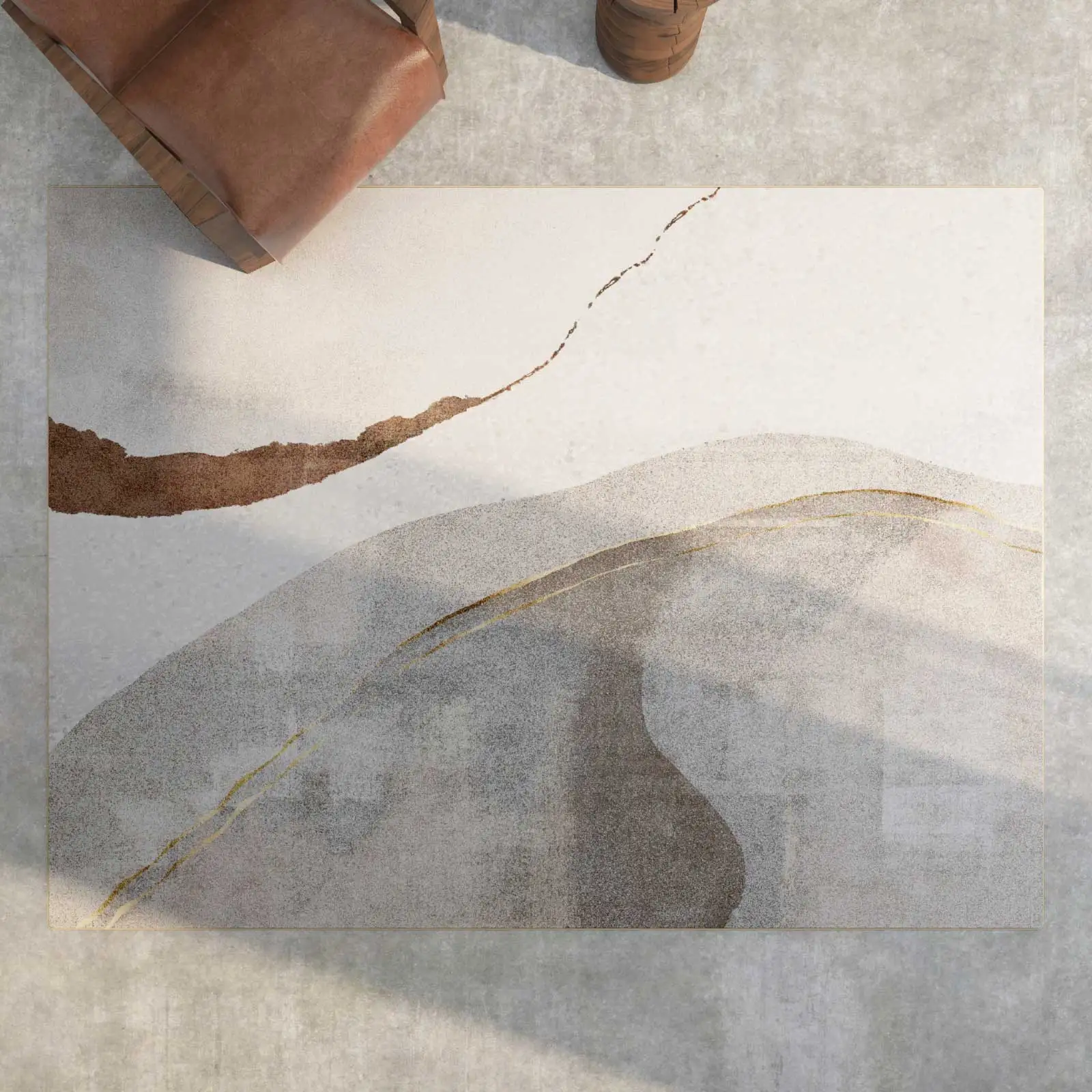 Скандинавские художественные ковры для гостиной минималистичный моющийся ковер