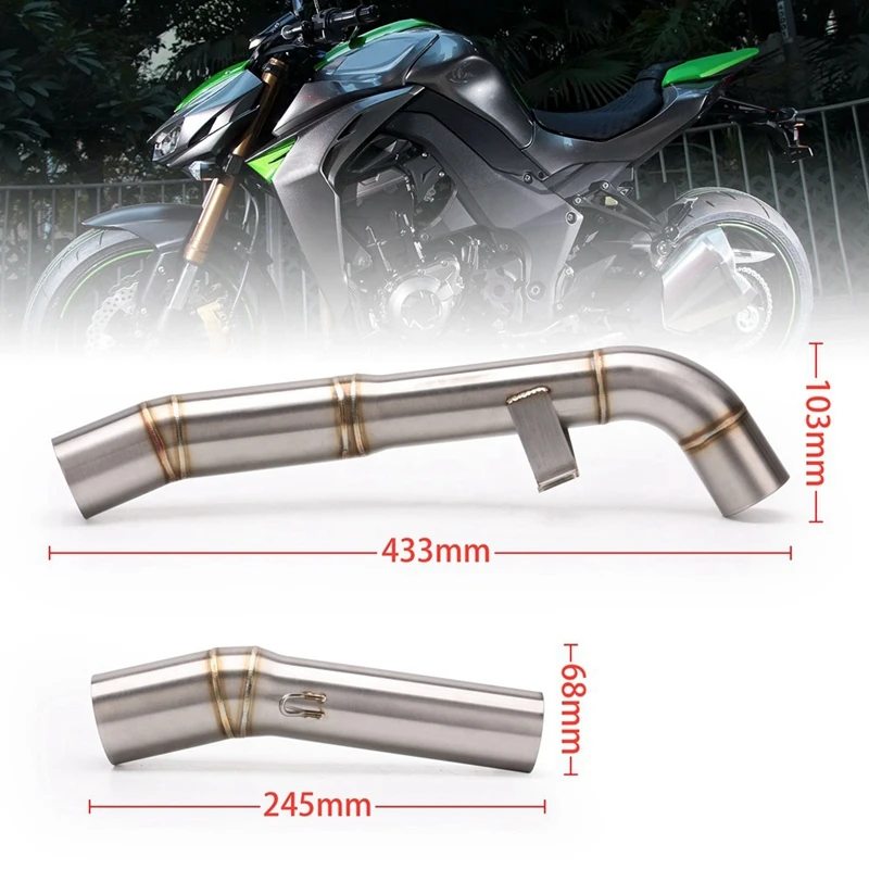 Глушитель для мотоцикла Модифицированная средняя Соединительная труба Kawasaki Z1000