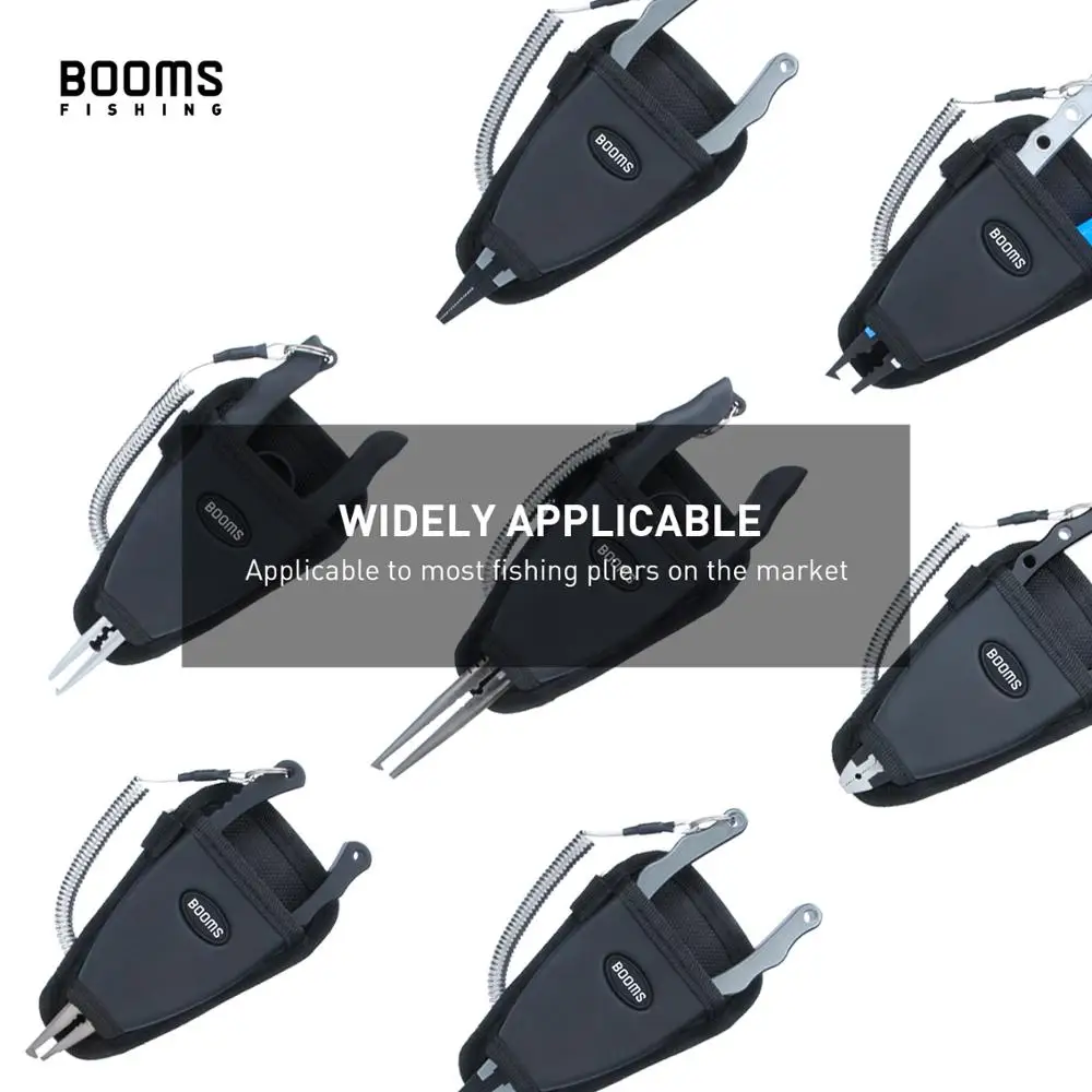 Booms Fishing P01 Fishing Pliers Sheath Suitable Vary Fishing Pliers Comes with Coiled Lanyard