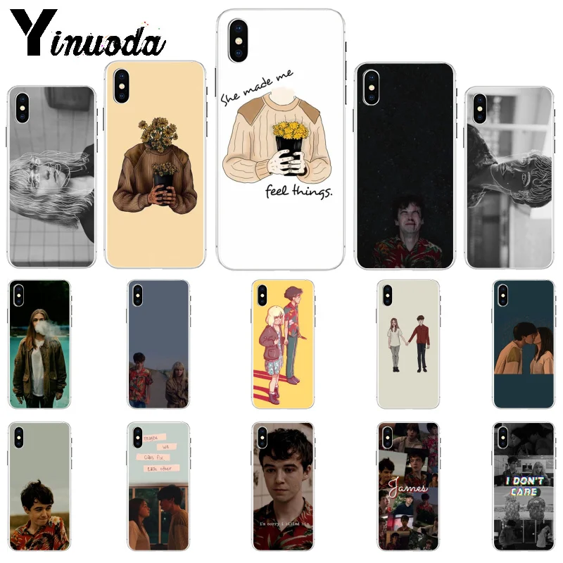 Yinuoda The end fing fxxxing world art TPU Мягкий силиконовый чехол для телефона iPhone 6S 6plus 7 7plus 8 8Plus X