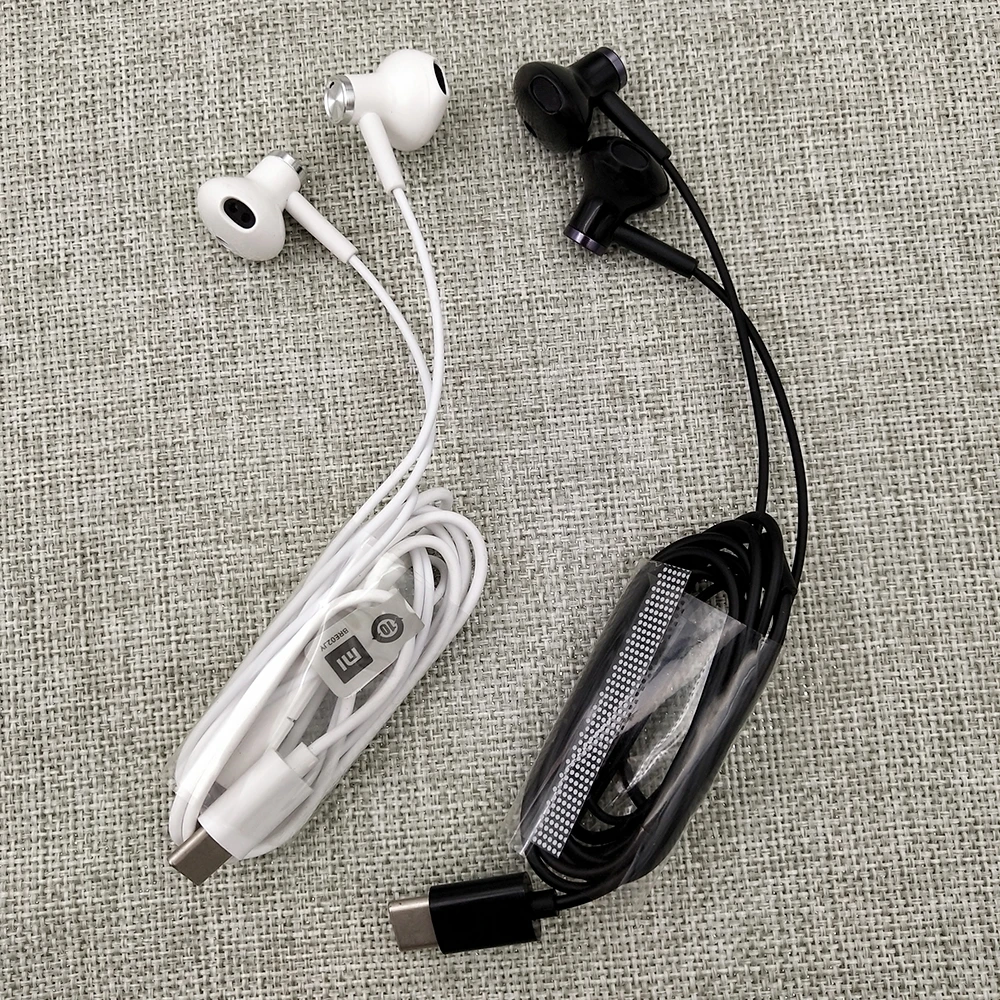 

Xiaomi Mi 10 11 10T Pro 9 Type-C Jack Earphone Hybrid DC Seo In-Ear Earphone With Mic Wire Control Dual Driver For Redmi K40 Pro