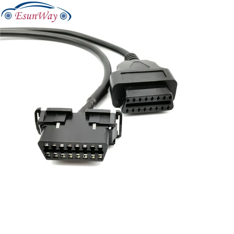 Кабель OBD сплиттер кабель OBD2 Connnector адаптер OBDII Y диагностический инструмент