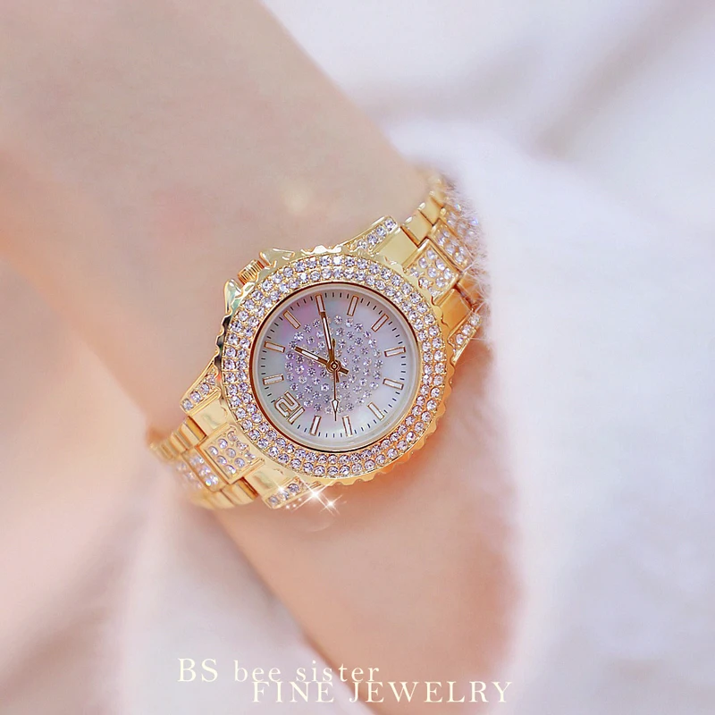 Reloj Mujer элегантные золотые женские часы брендовые роскошные водонепроницаемые из