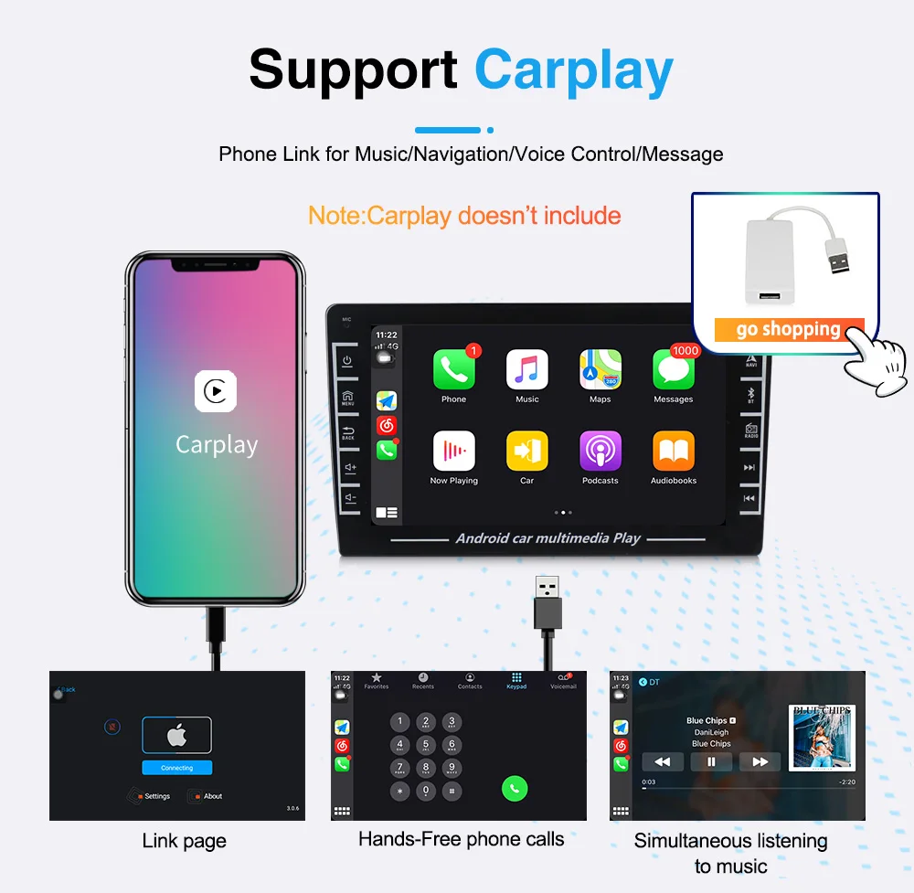 MEKEDE 8 дюймов Автомобильный мультимедийный плеер Android автомобильный Радио Стерео