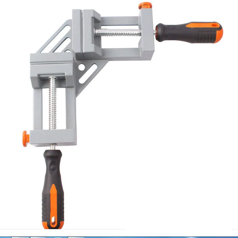 

Aluminum Single Handle 90 Degree Right Angle Clamp Angle Clamp Woodworking Frame Clip Right Angle Folder Tool