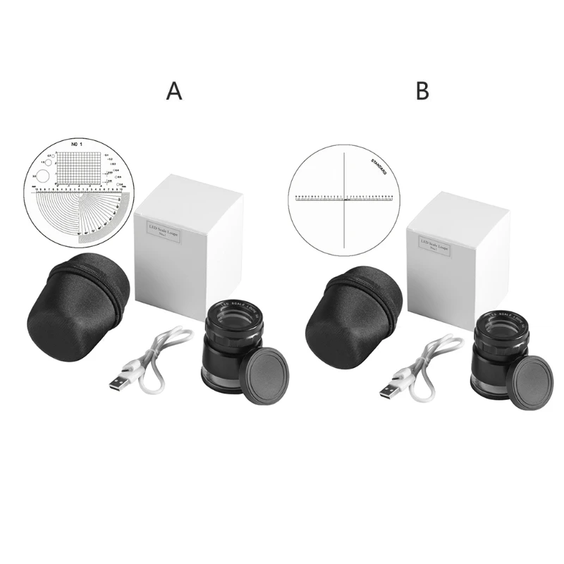 

Цилиндрическое увеличительное стекло 10X, лупа для подзарядки