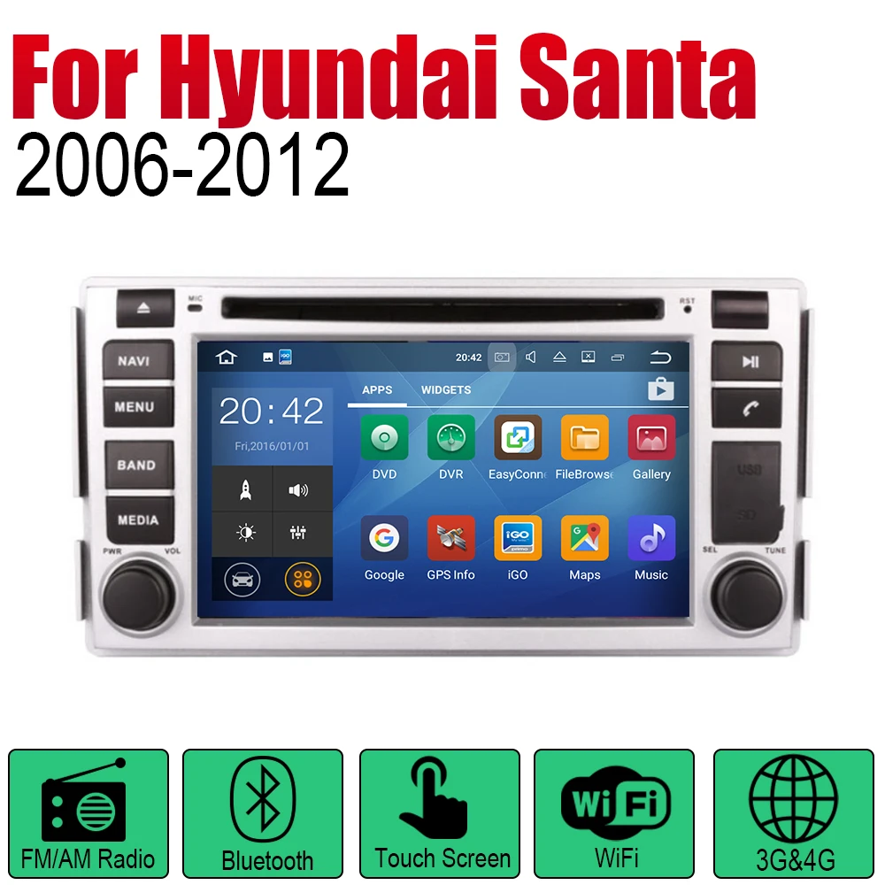 ZaiXi автомобильный dvd плеер gps навигация для hyundai Santa Fe 2006 ~ 2012 автомобильное