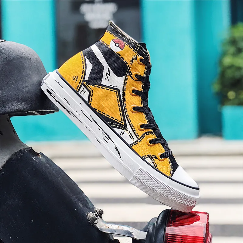 Классическая Повседневная Вулканизированная обувь для мужчин Однотонная