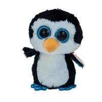 new 6 inch15cm ty beanie big eyes plush peas plush animal swing penguin collection doll boy girl child birthday christmas gift