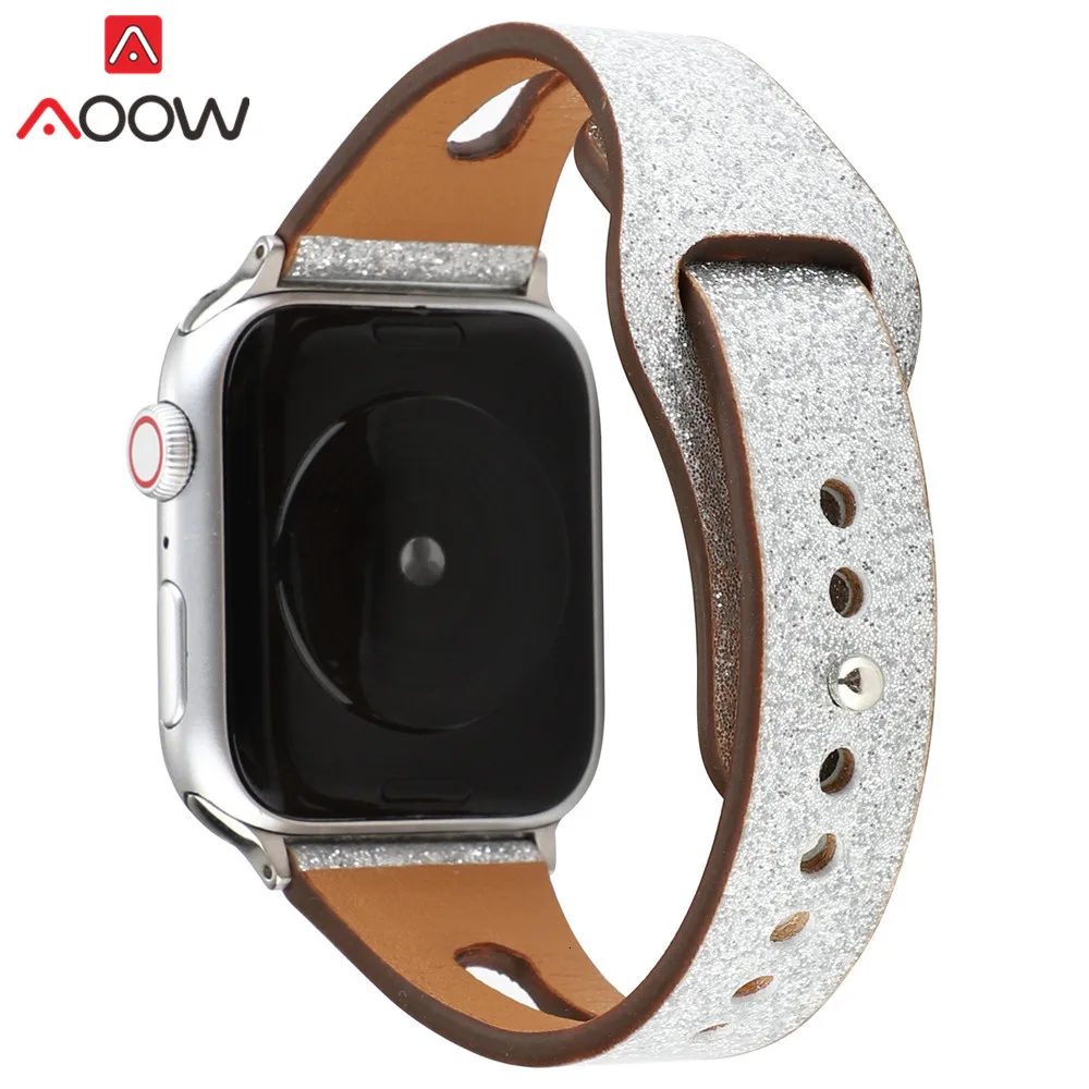 Ремешок для часов из натуральной кожи для Apple Watch 38 мм 42 мм 40 мм 44 мм золотой женский мужской браслет ремешок для iwatch 1 2 3 4 аксессуары
