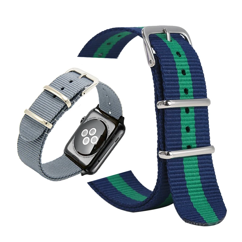 Лидер продаж нейлоновый ремешок для наручных часов Apple Watch версии 4/3/2/1 спортивный