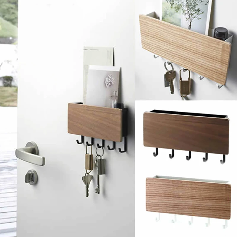 

Крючок для дома, прихожей, настенный винтажный стеллаж для хранения ключей, деревянная вешалка для украшения дома, комнаты, маленькой спаль...