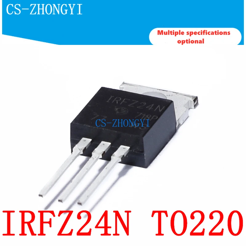 5PCS IRFZ24N IRFZ24NPBF N channel трубка с полевым эффектом 17A 55V TO-220 | Электронные компоненты и