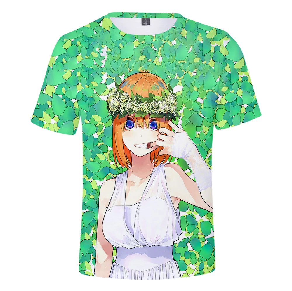 

Funny Cute The Quintessential Quintuplets 3D Tshirts Summer Preppy Style MenWomen Street Clothes T-shirt Youthful Retro Clothes