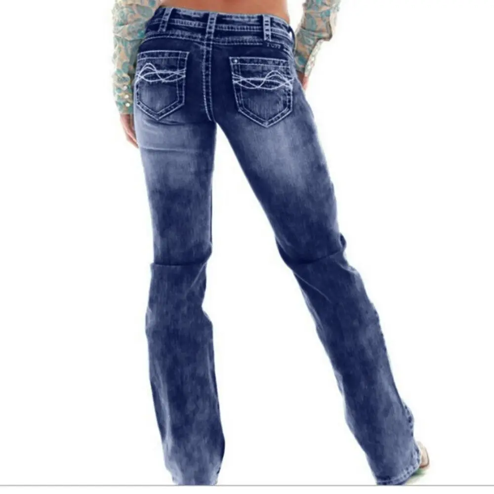 

Mid Waist Boyfriend Wide Leg Women Blue Denim Jeans 2019 Autumn Spring Loose Boyfriend Jeans Plus Size