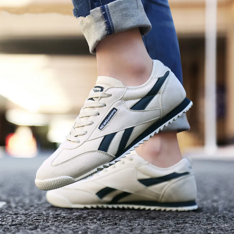 Мужские Сникеры сезон лето женские дышащие кожаные кроссовки мужские 9908 гибкий