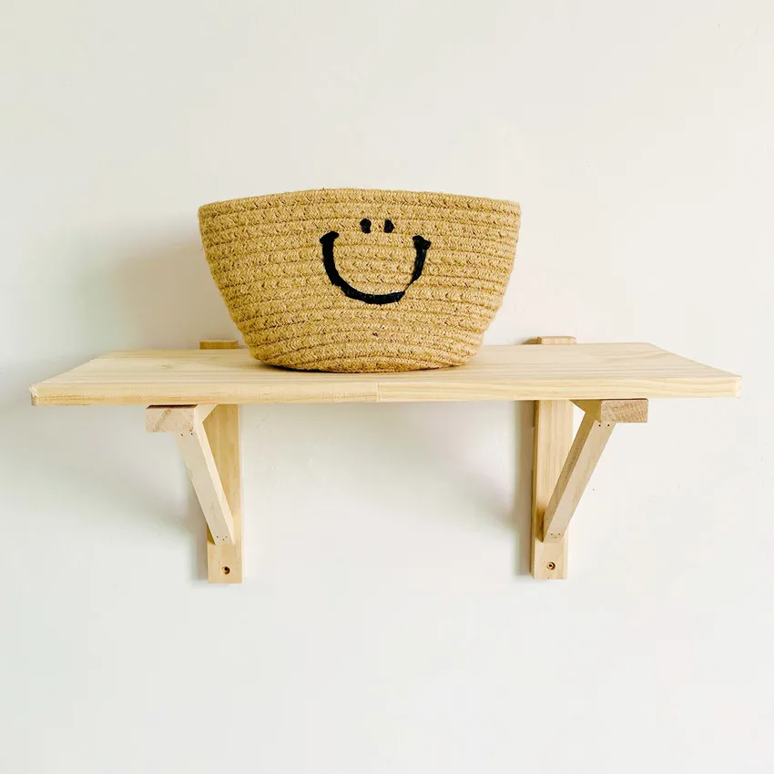 

Однотонная настенная полка в нордическом стиле для детской комнаты, книжная полка, стеллаж для хранения