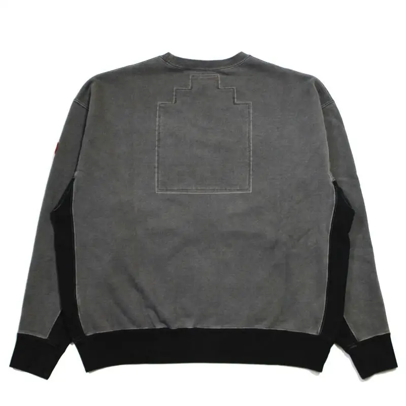 

CE CAVEMPT OVERDYE B.W.RIB CREW NECK Men Woman Streetwear Wash Do old Sweatshirts Cav Empt Hoodies men clothing