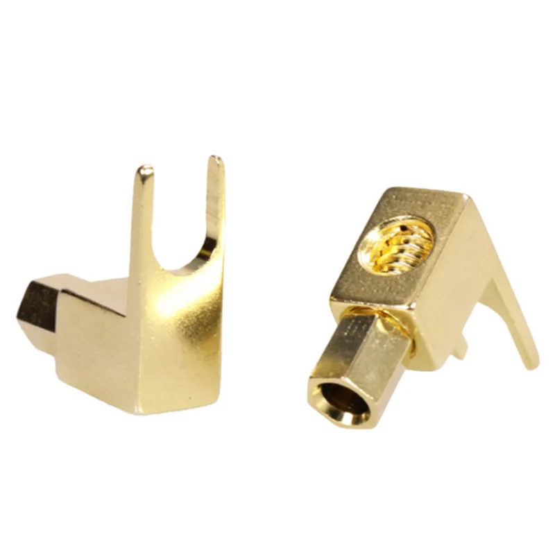 8 pcs total Hi-end Banana to Spade Adapter Plug/Speaker Cable Connector [Wy-yp01-8/Spade De L/8] | Электроника