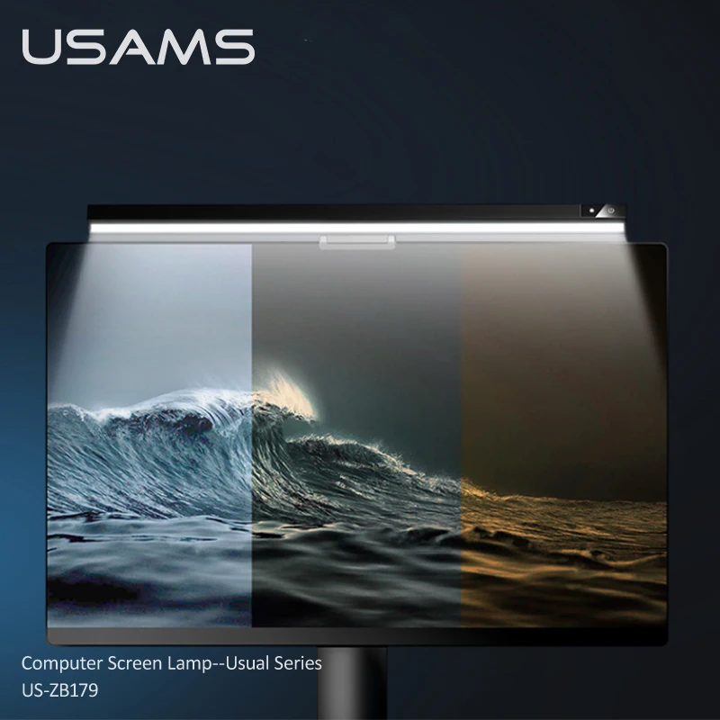 USAMS High CRI приглушаемая защита глаз светодиодный экран USB лампы с кабелем для