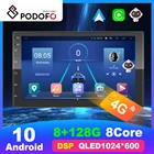 Автомагнитола Podofo, мультимедийный плеер на Android, для Nissan Almera, Qashqai, Juke, Toyota, Volkswagen, Mazda, Kia, VW, Peugeot, LADA, типоразмер 2 Din